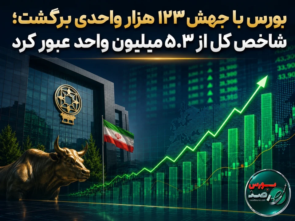 جهش ۱۲۳ هزار واحدی بورس پس از تعطیلی؛ شاخص کل از ۵.۳ میلیون واحد عبور کرد