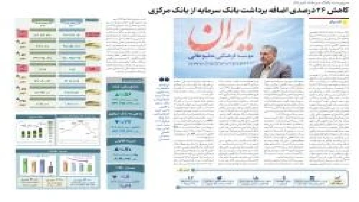 کاهش 26 درصدی اضافه برداشت بانک سرمایه از بانک مرکزی