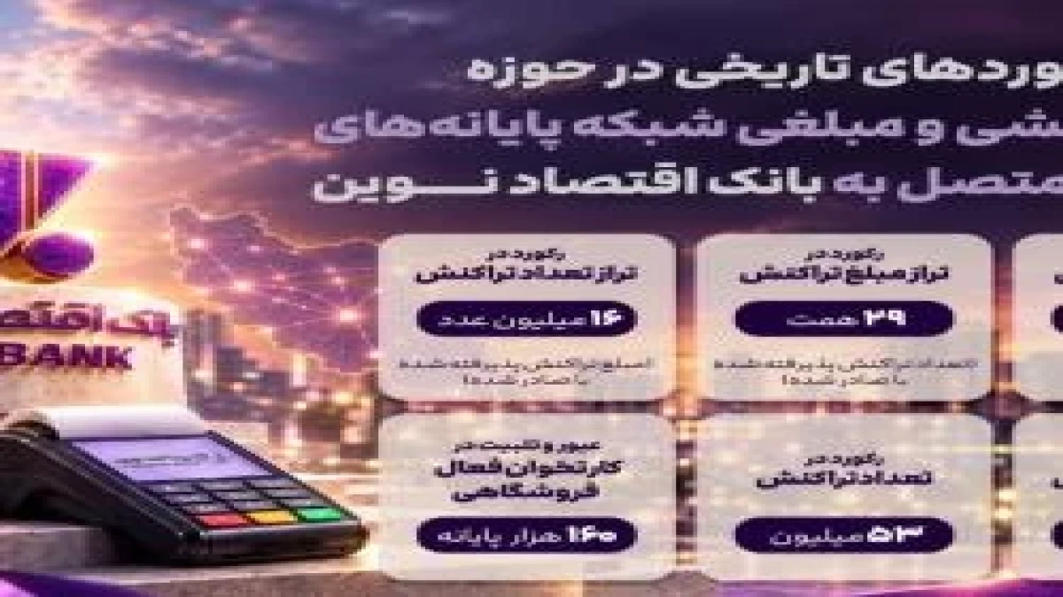 ثبت رکوردهای تاریخی در پرداخت نوین