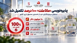 پذیره‌نویسی صندوق ارزی مانا ملت با جذب ۱۰ میلیون دلار تکمیل شد