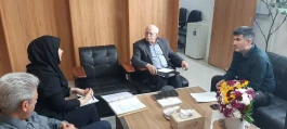 دیدار سرپرست شعبه استان گیلان آتیه سازان حافظ با رئیس کانون بازنشستگان علوم پزشکی استان